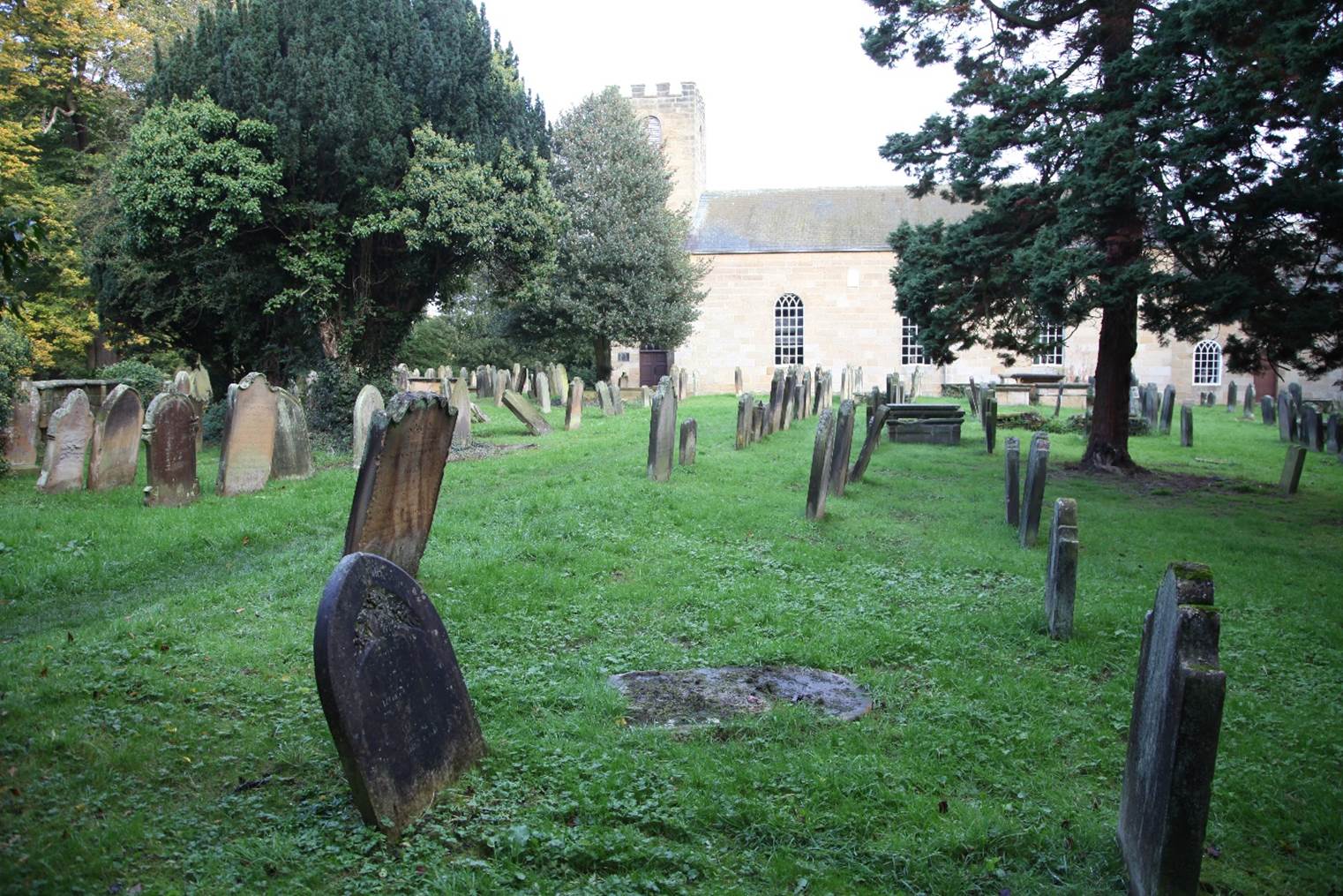 A cemetery with many headstones

Description automatically generated