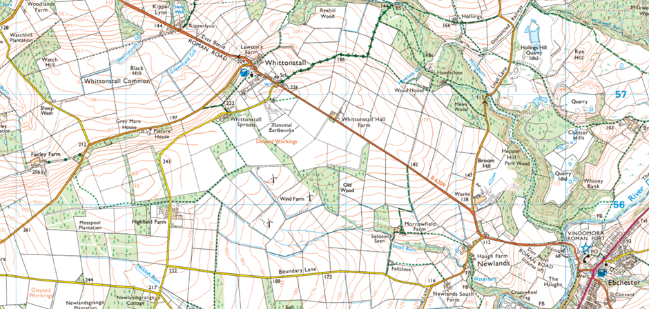 A map of a land with roads and roads

Description automatically generated