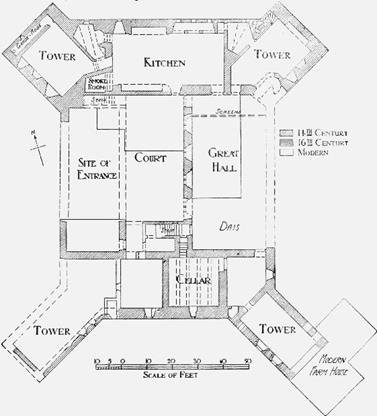 A floor plan of a castle

Description automatically generated