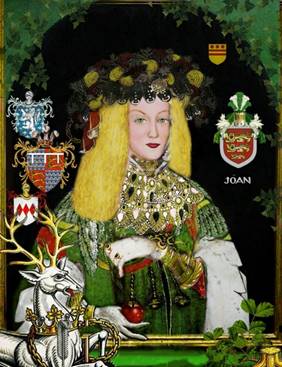 A painting of a person with a white mouse

Description automatically generated