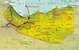 A map of a large area with a red arrow pointing to the area

Description automatically generated